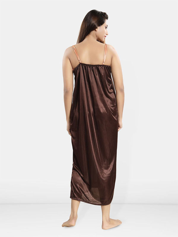 Be You Women 2 pieces Satin Maxi Nightdress