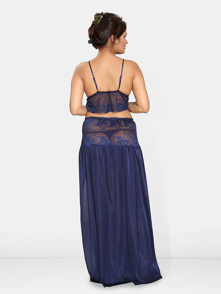 Be You Women Shoulder Straps Maxi Sweat Nightdress