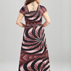 Be You Printed Square Neck Maxi Nightdress
