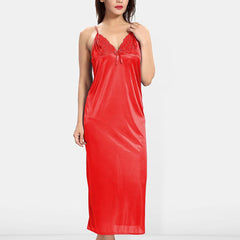 Be You Women Shoulder Straps Maxi Nightdress with Robe